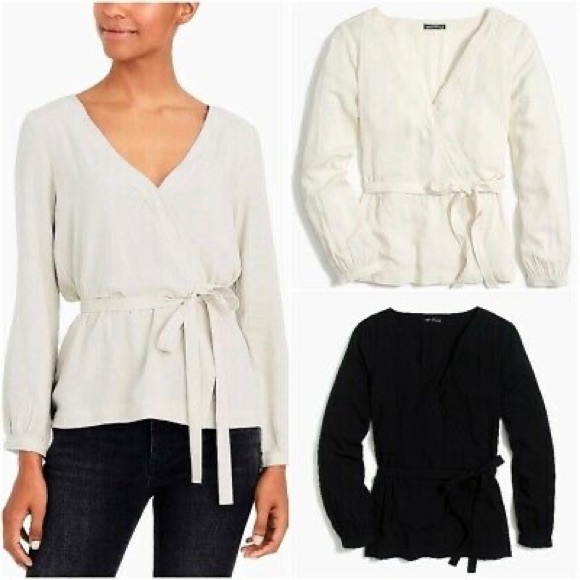 J Crew Mercantile Long Sleeve Wrap 